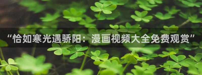 新喵趣漫画最新版：“恰如寒光遇骄阳：漫画视频大全免费观赏”